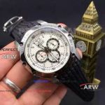 Perfect Replica Chopard Classic Racing SS White Chronograph 45mm Watch 